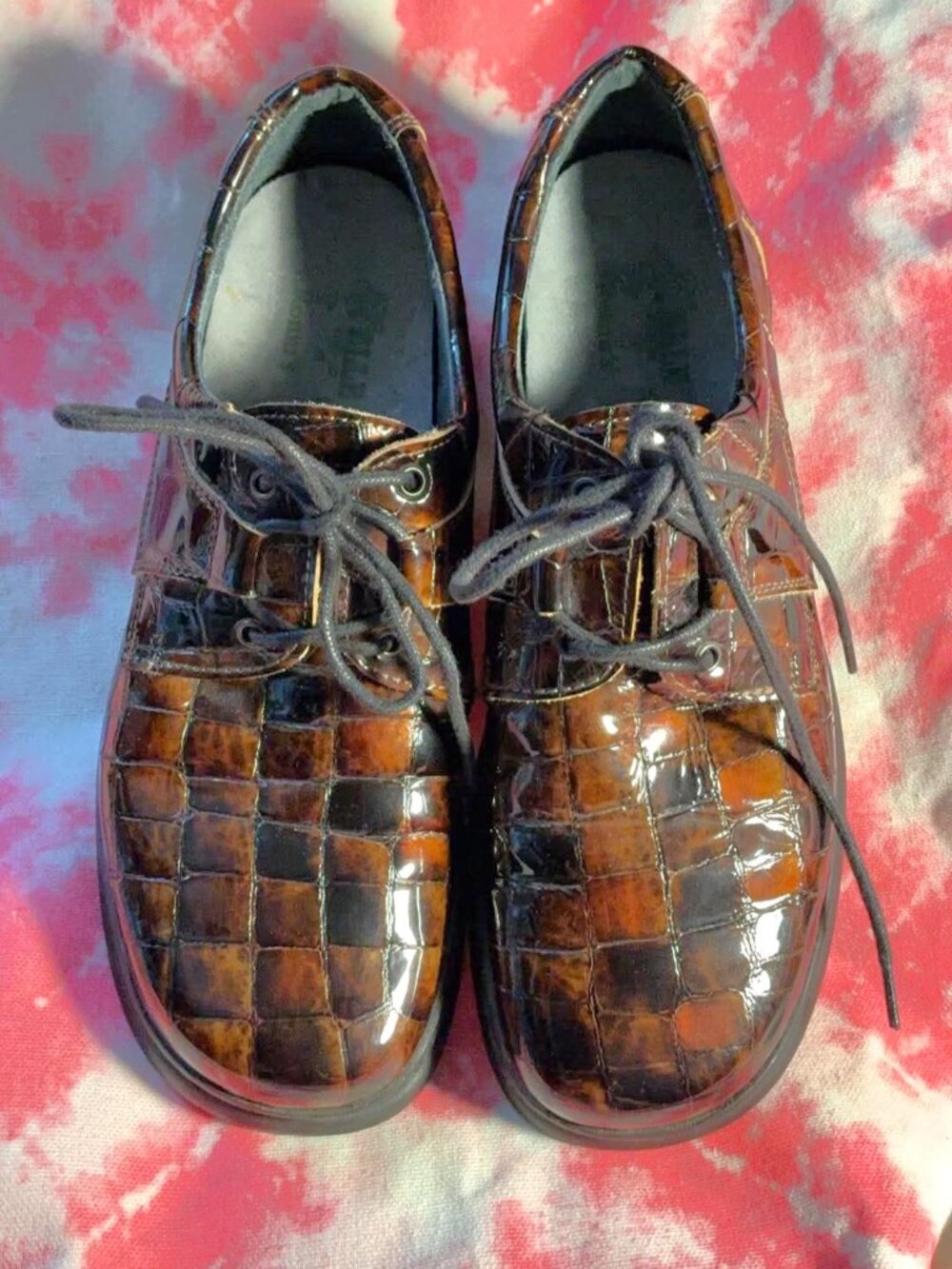 Helle Comfort by Romu’s Croc Patent Leather Oxfords Size 38 / US 7.5